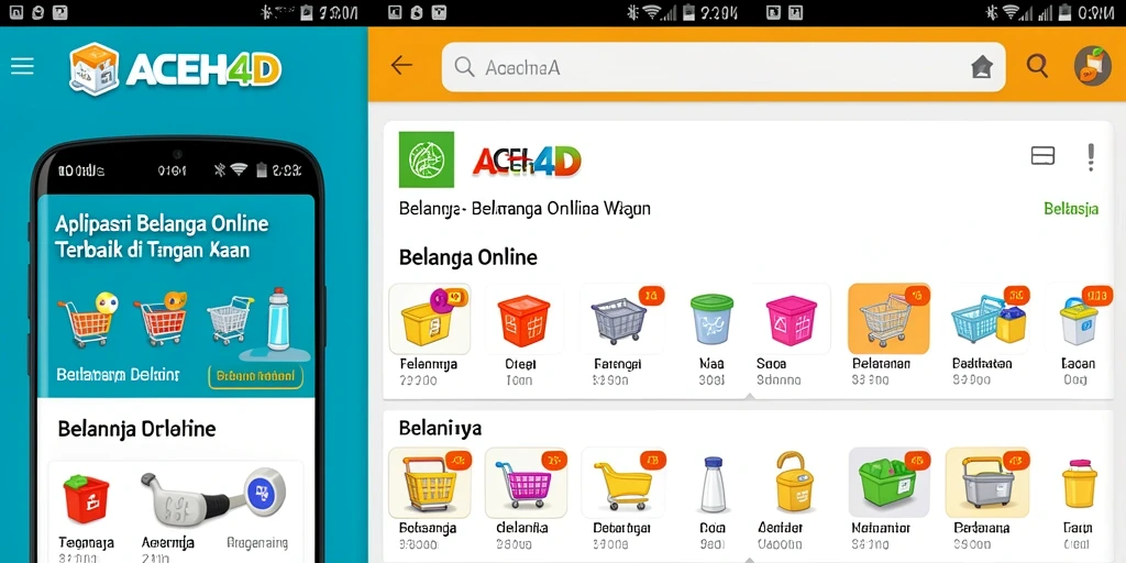 Tampilan antarmuka aplikasi ACEH4D untuk belanja online yang mudah digunakan.