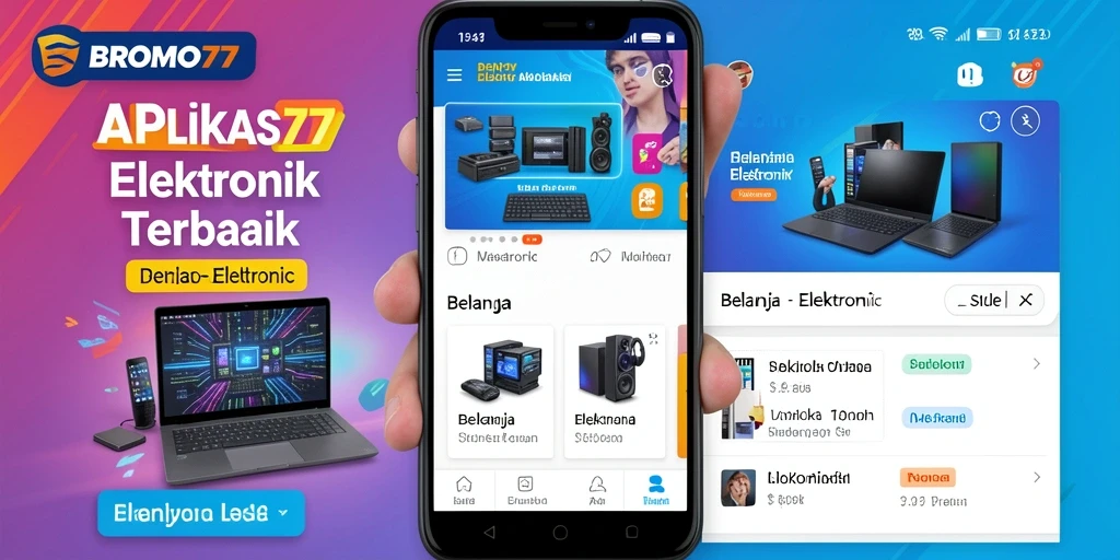 Screenshot utama BROMO77 menunjukkan antarmuka belanja elektronik yang menarik.
