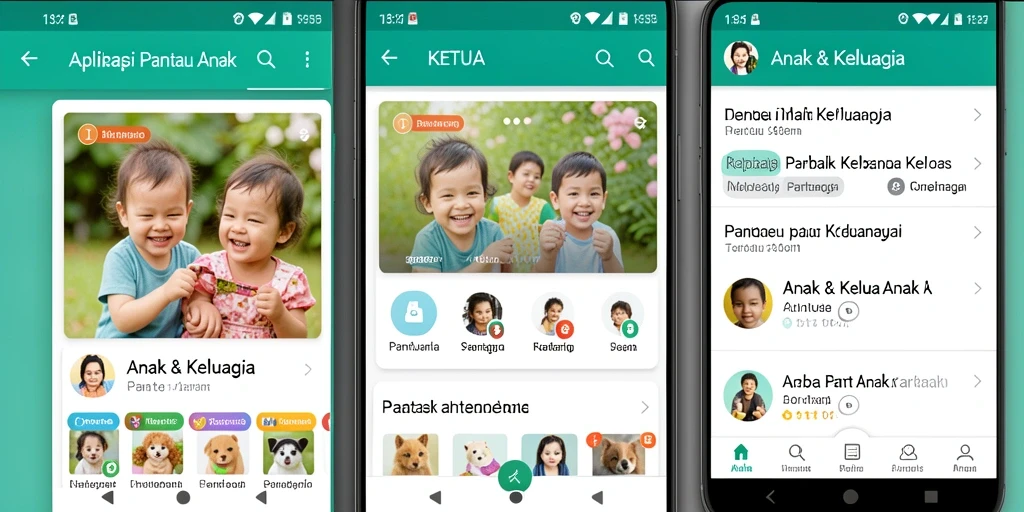Tampilan antarmuka KETUA yang user-friendly dan menarik untuk anak.