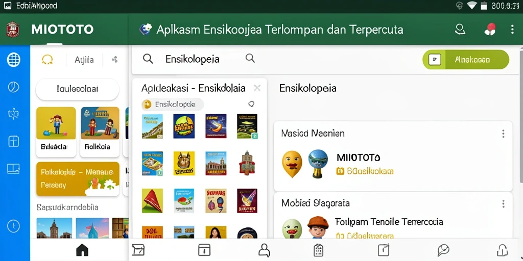 Antarmuka pengguna MIOTOTO menampilkan informasi ensiklopedia dengan jelas.