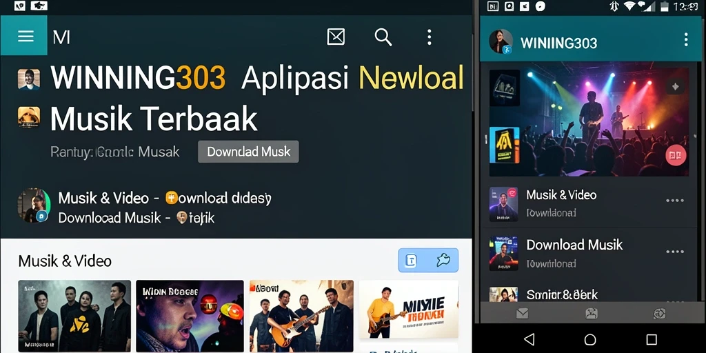 Antarmuka aplikasi WINNING303 untuk Download Musik yang menarik dan mudah digunakan.